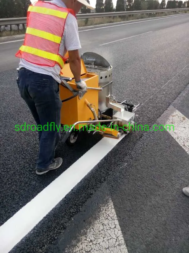 Machine de peinture de marquage de ligne de route thermoplastique à poussée manuelle de marque supérieure